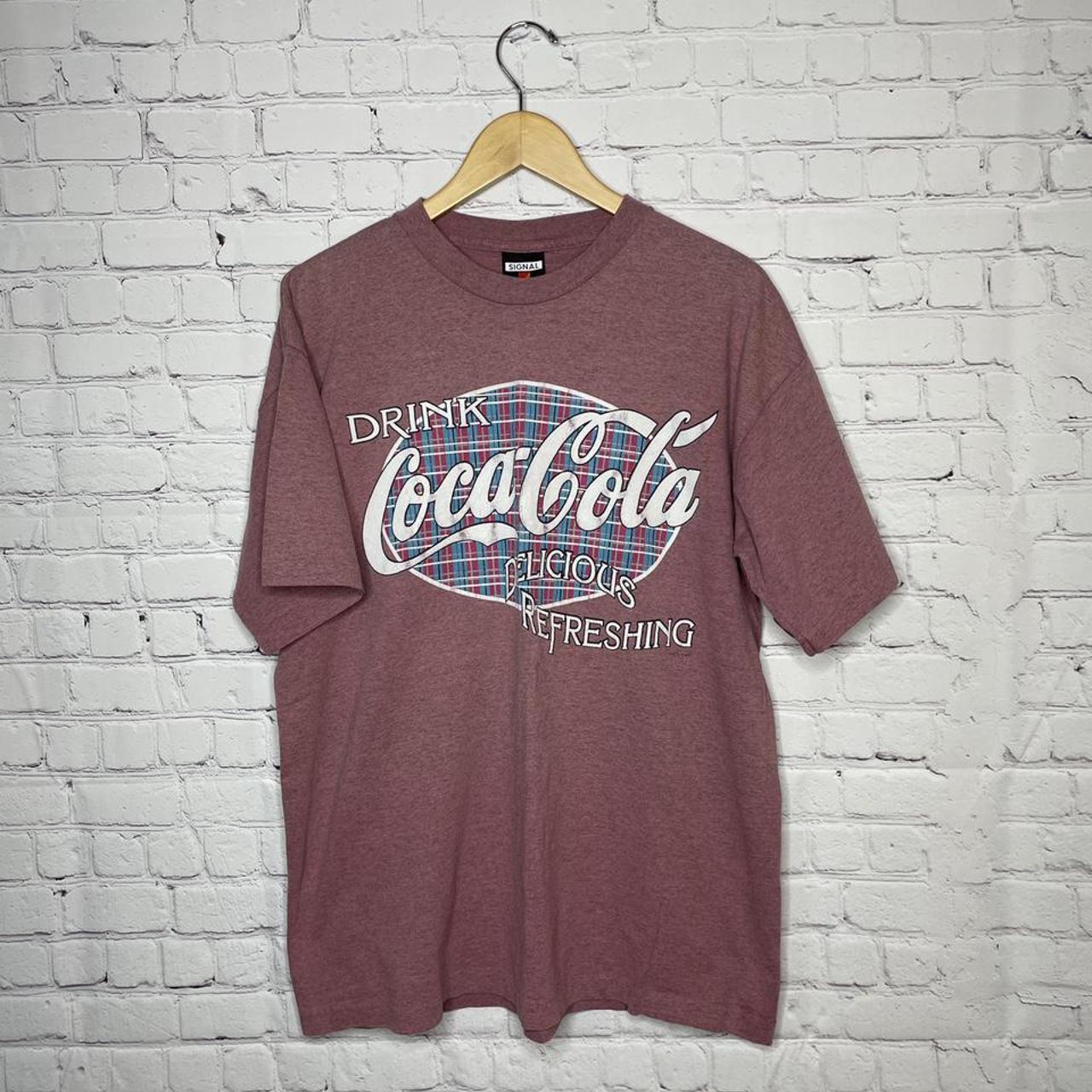 Vintage 90s Coca Cola Drink Refreshingly Promo... - Depop