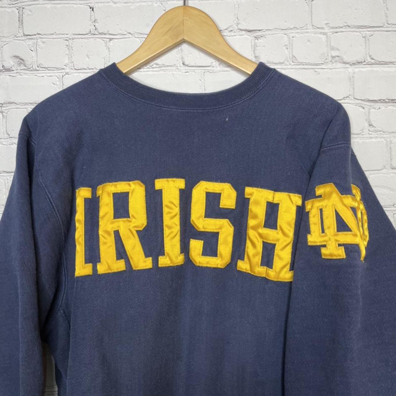 notre dame champion reverse weave sweatshirt