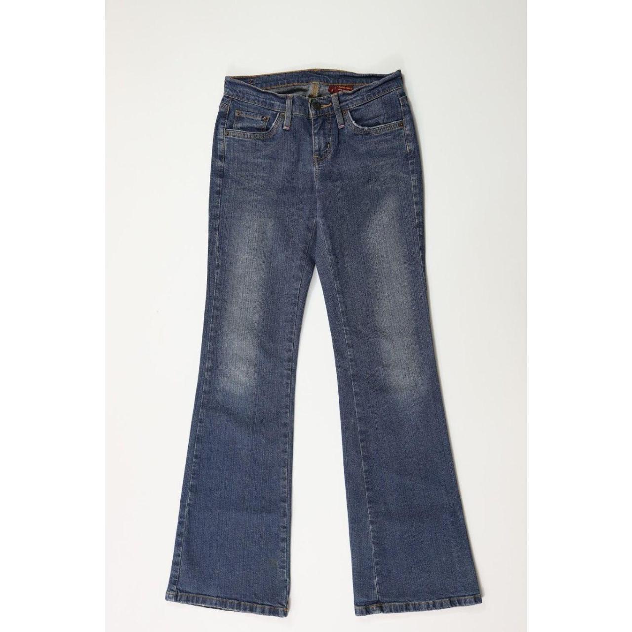 Vintage Y2K Bongo Flare Jeans Dark blue wash denim... - Depop