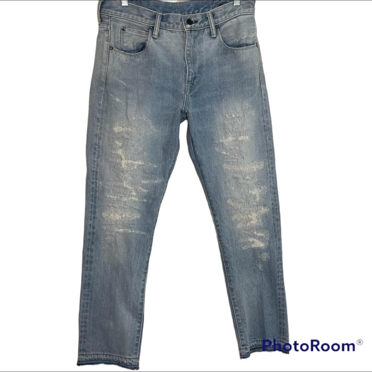 Kuro Denim Made In Japan Distressed Giocatore Jeans...