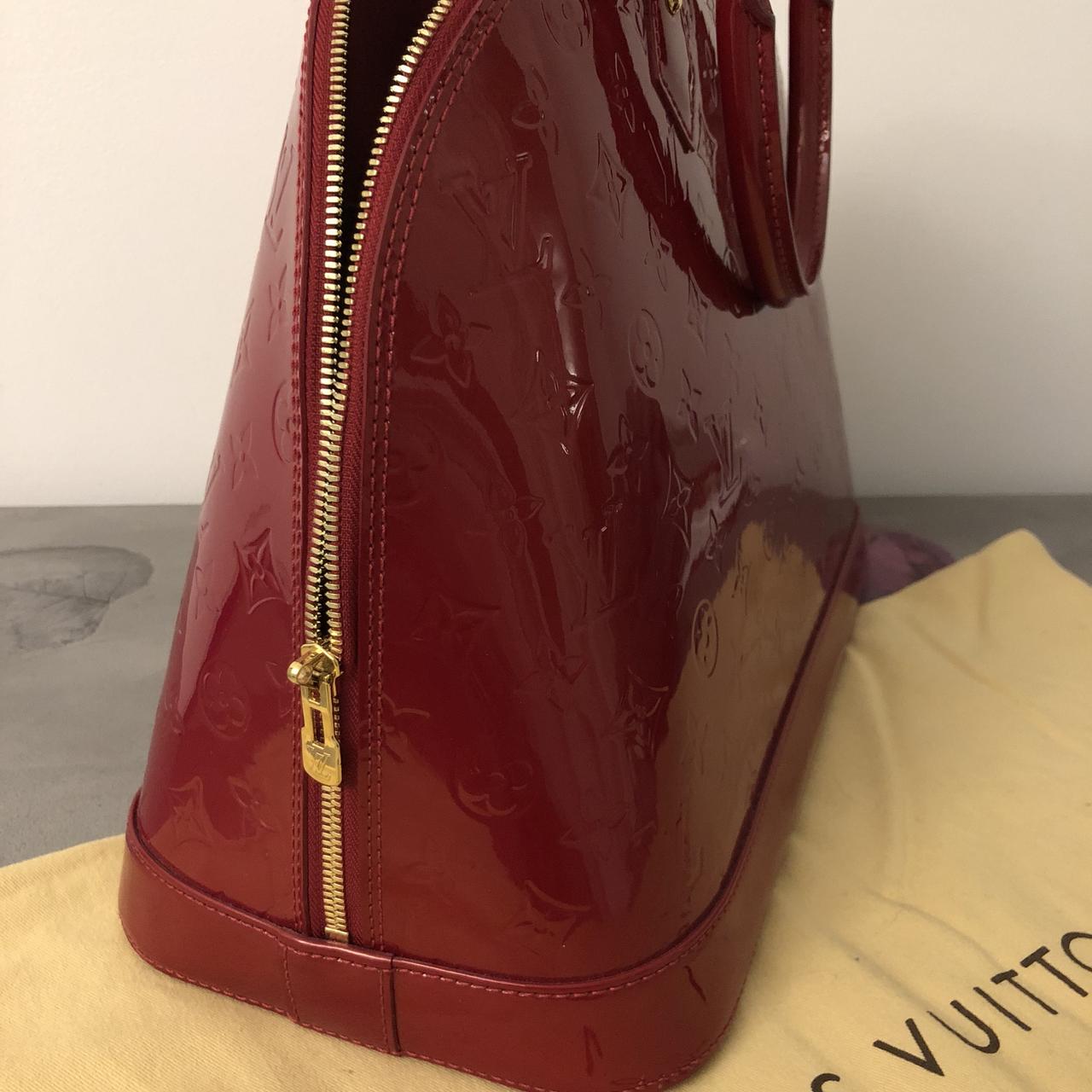 Borsa Luis Vuitton Alma vernice rossa