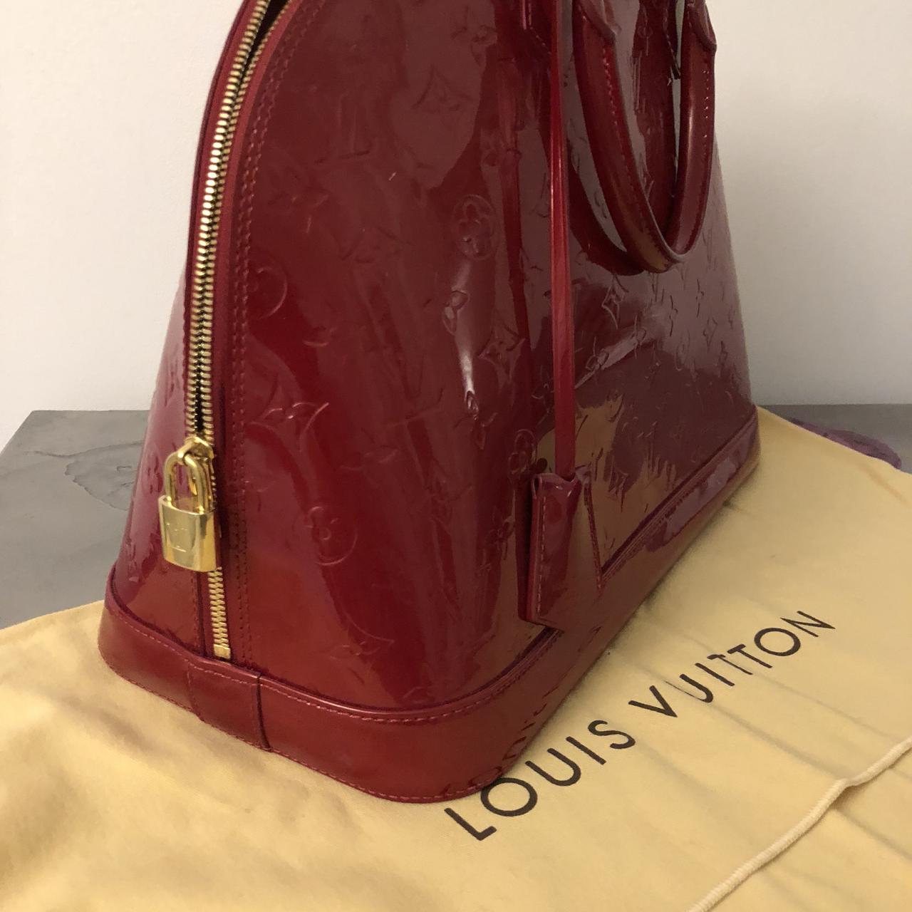 Borsa Luis Vuitton Alma vernice rossa