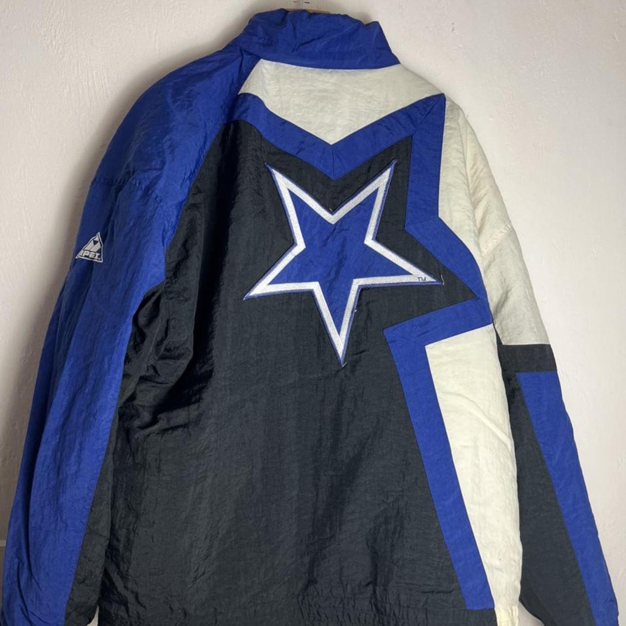 Vintage Dallas Cowboys puffer jacket. Full zip and - Depop