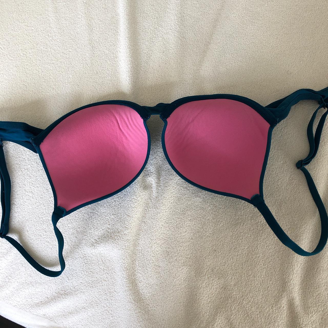 Teal pink bra (everywhere push up) , - 34B , - like