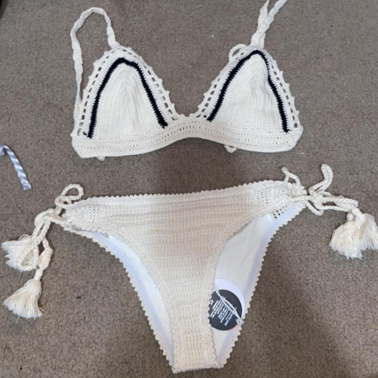 BRAND NEW ghanda bathers crochet material super... Depop