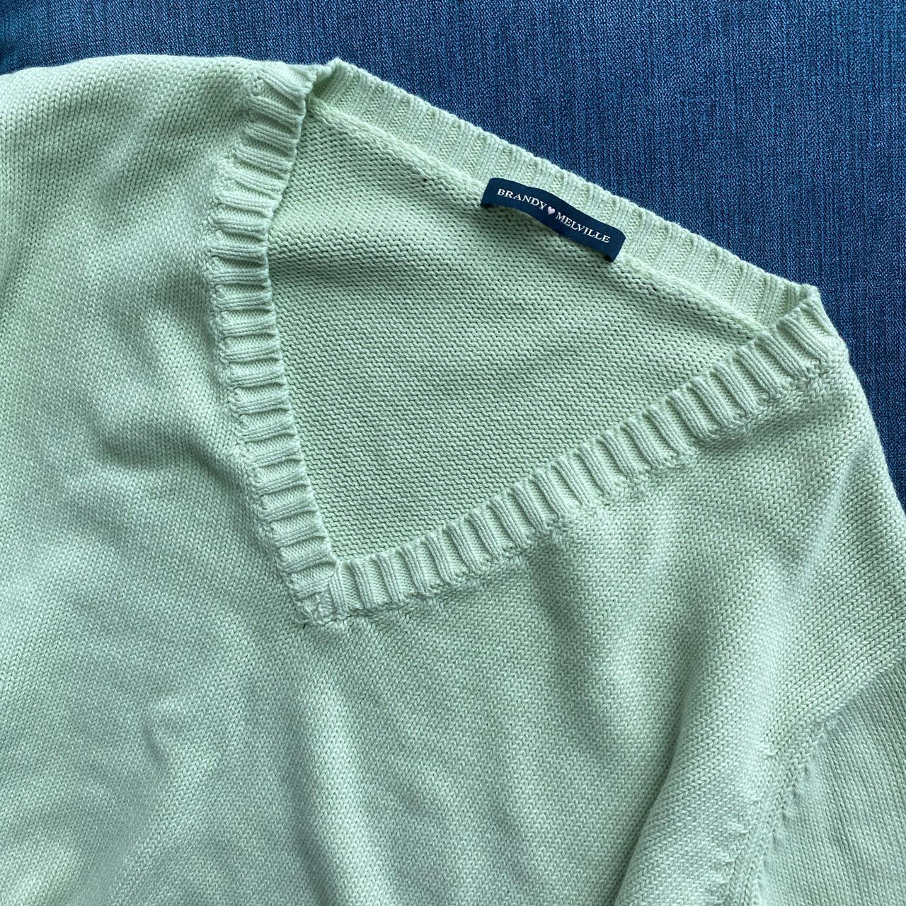 Pastel Green Brandy Melville Sweater One Size Fits Depop