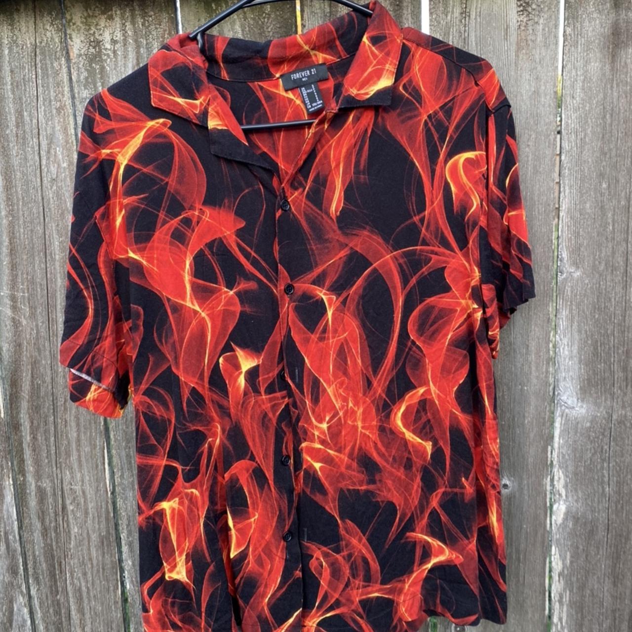 Flame shirt forever hot sale 21