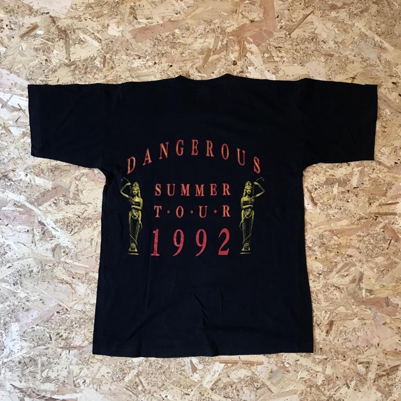 Vintage Michael Jackson T-shirt 1992 Dangerous Concert Tour 