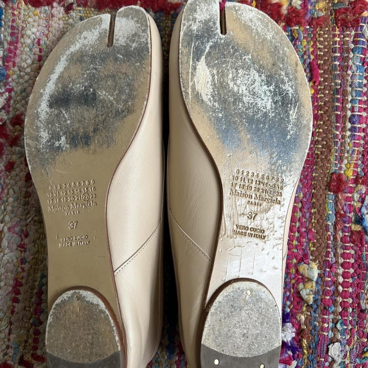 Margiela tabi ballet flat beige size 37 #tabi | Depop
