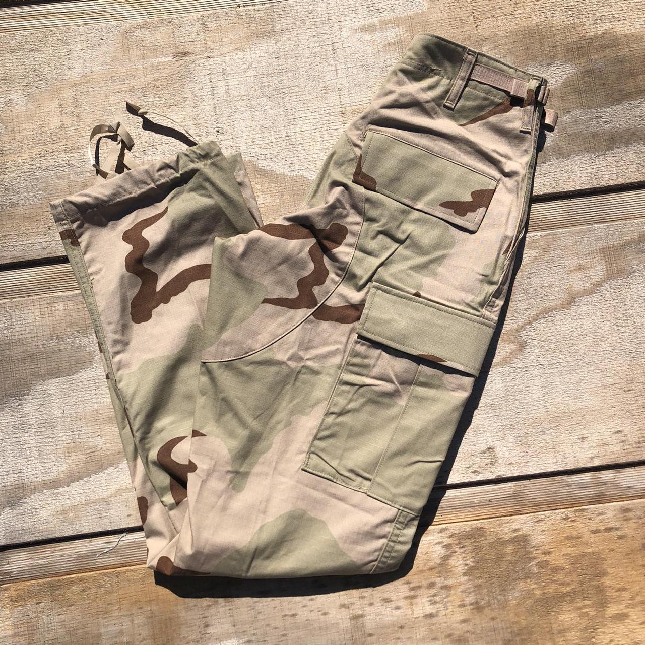 Military Surplus Army Desert camouflage cargo pants... - Depop