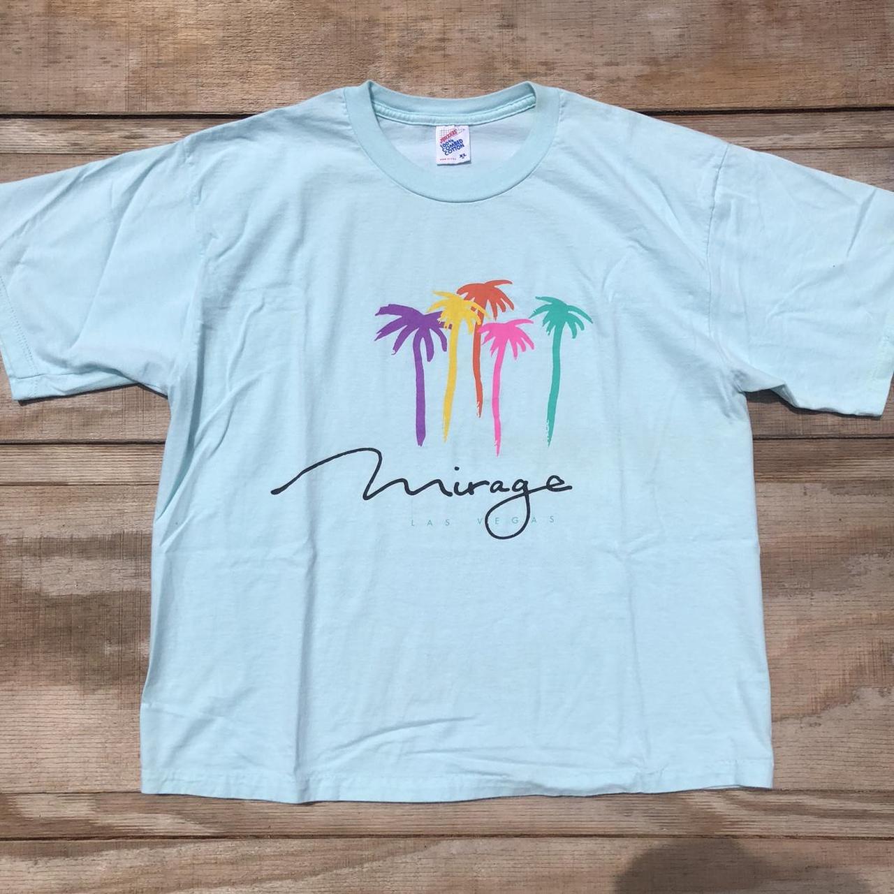 Vintage Mirage Las Vegas t-shirt palm tree resort...