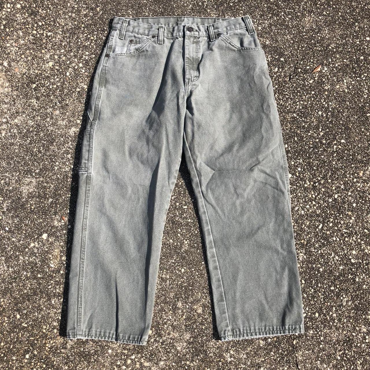 green carpenter pants