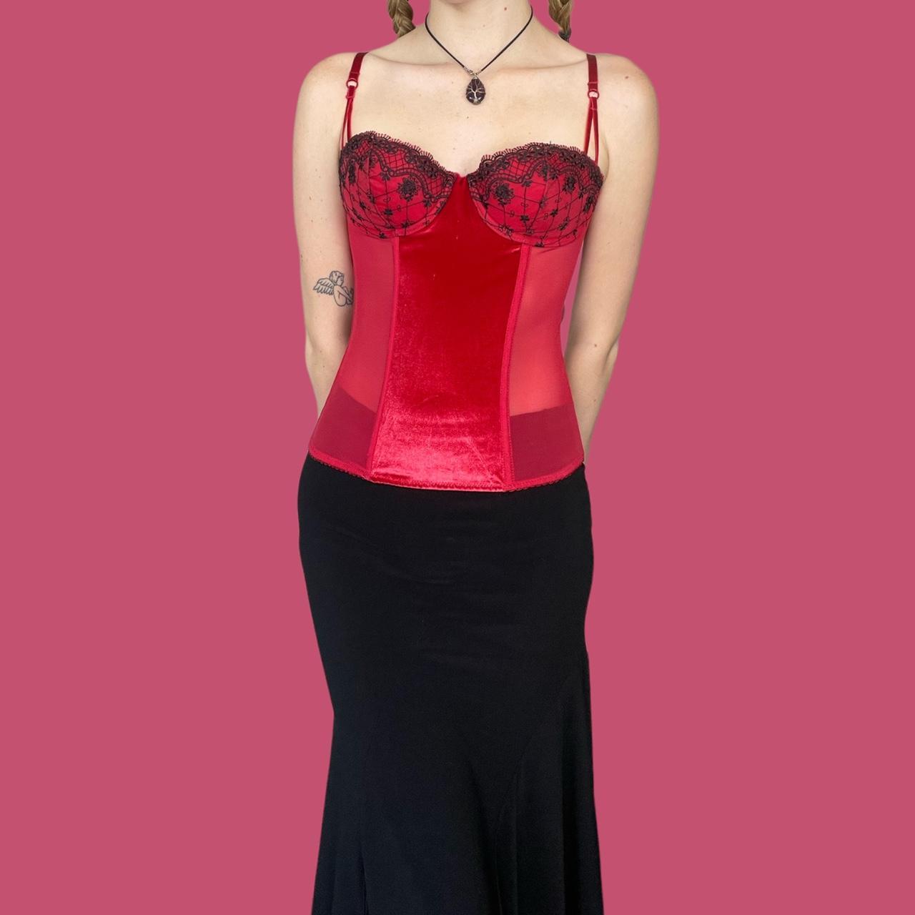 Smart and Sexy Women's Red and Black Corset (3)
