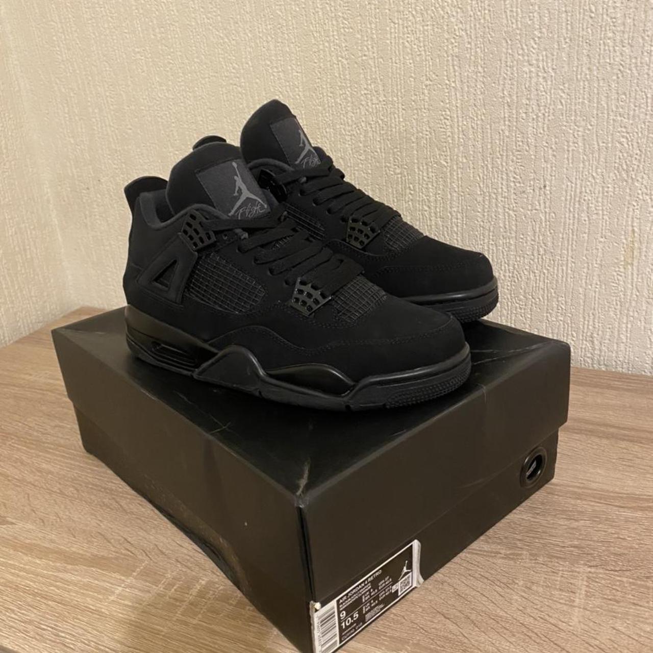 retro 4 black cat size 7