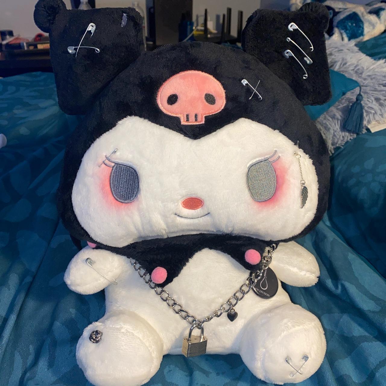 💗🖤Hand Made Kuromi Backpack!!! 🖤💗 -Made by me!!!💕🖤... - Depop