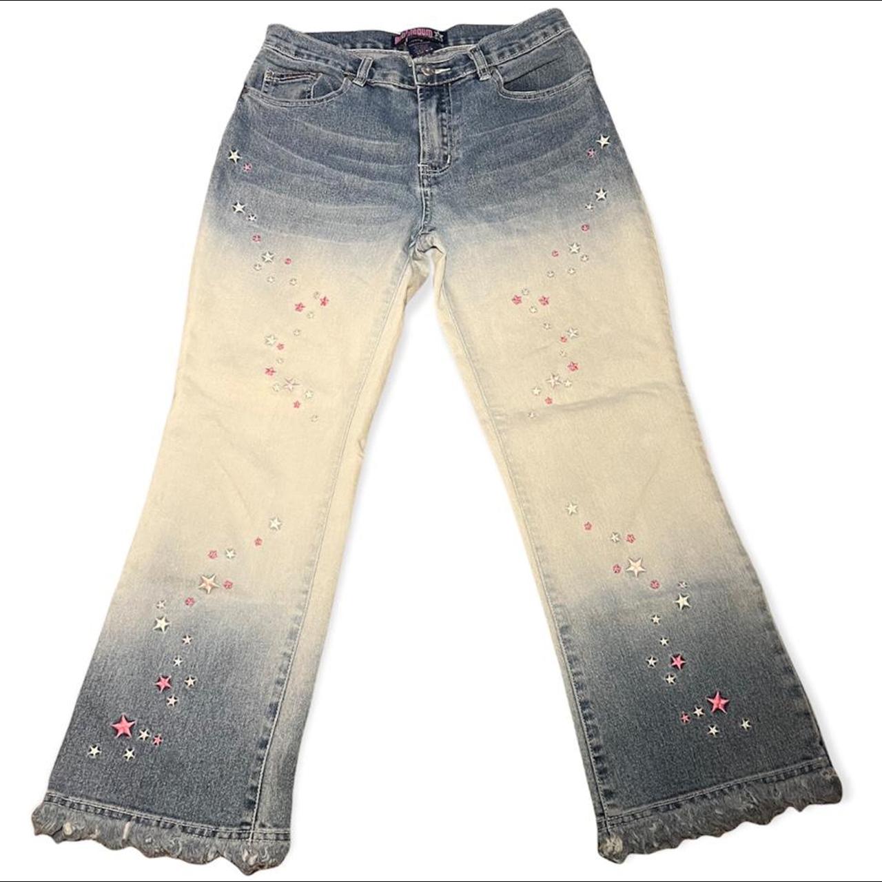 White distressed hot sale capris