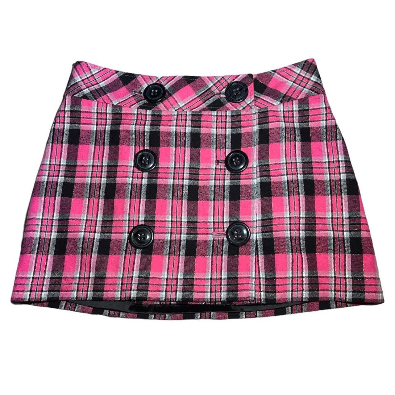 Express Juniors Size Plaid Micro Mini Skirt Depop