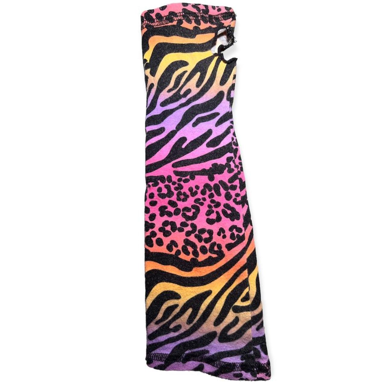 Vintage Juniors 3 Handmade Animal Print Striped... Depop