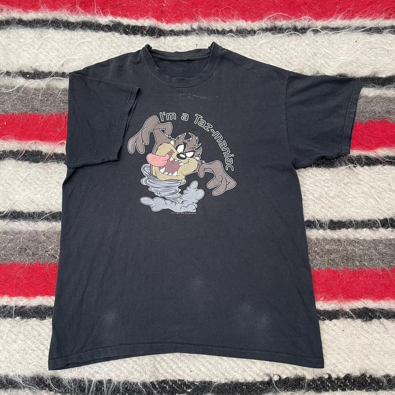 2000s 2002 Black Taz Tazmanian Devil Looney Tunes... - Depop