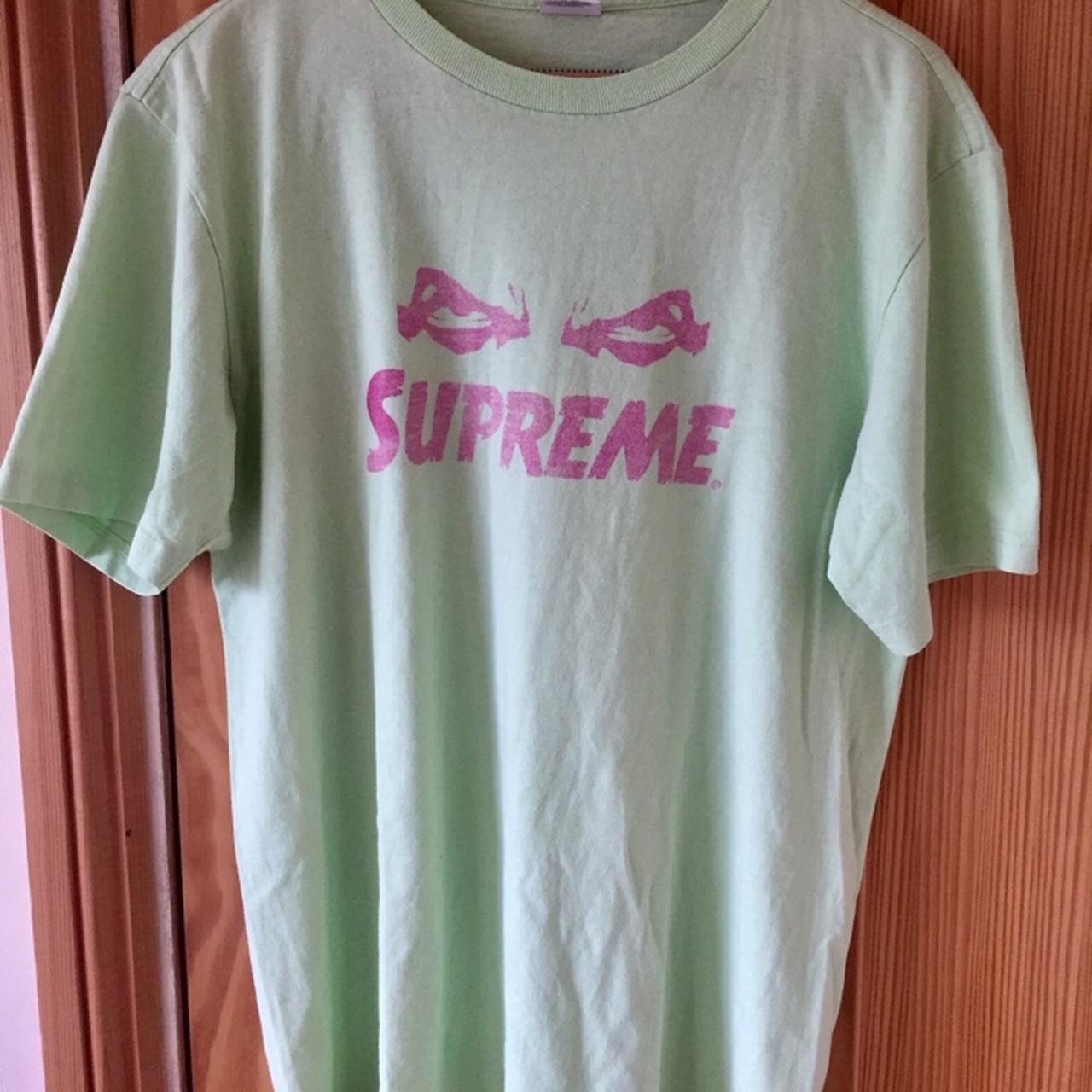 Supreme Snake Eyes Tshirt lime L 2007 - Depop