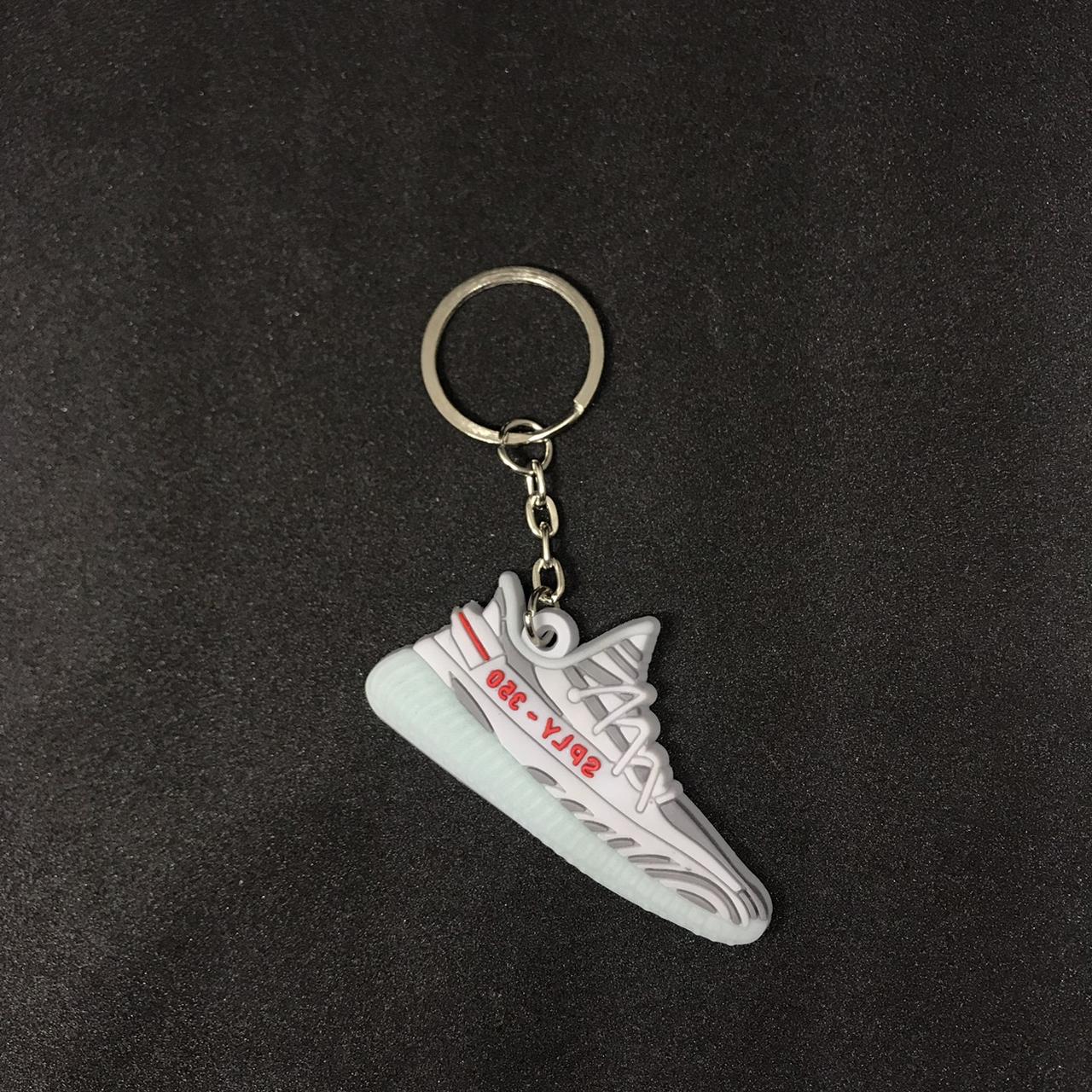 yeezy blue tint keychain