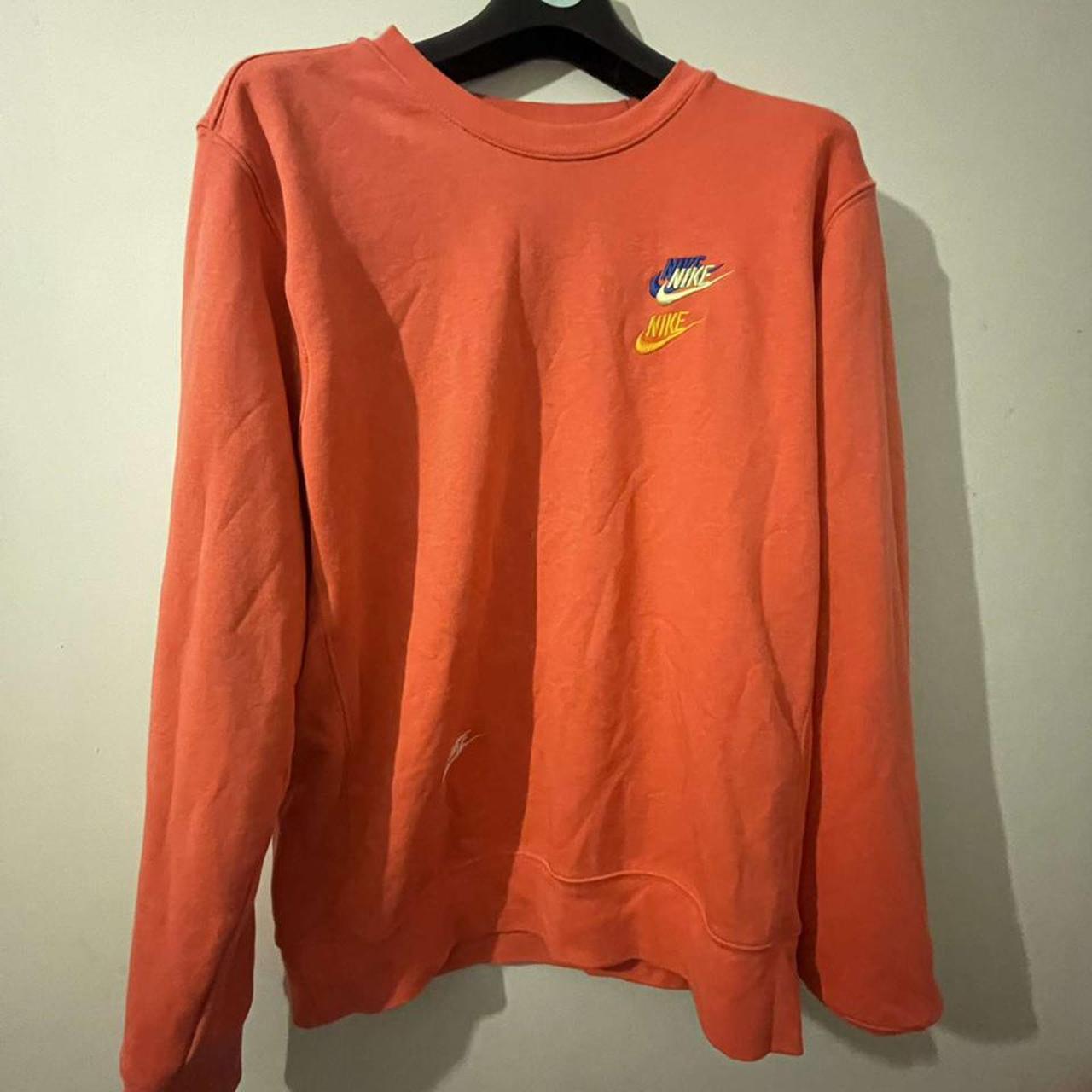 coral nike crewneck