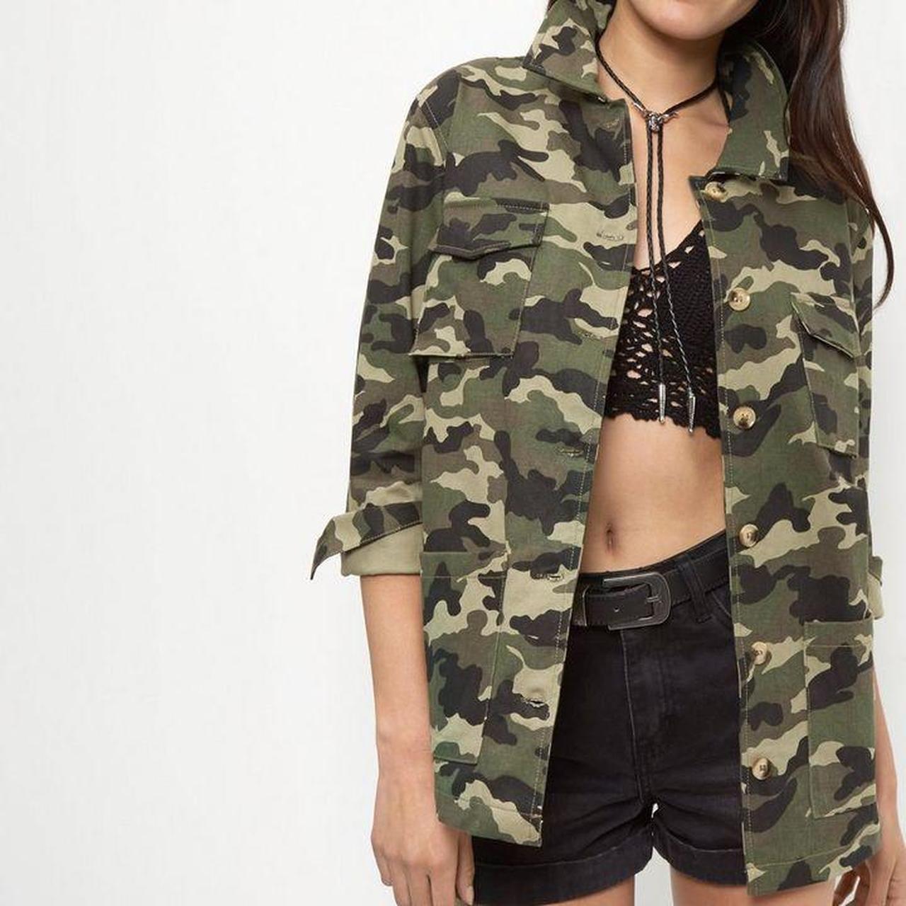 Camo denim 2024 jacket new look