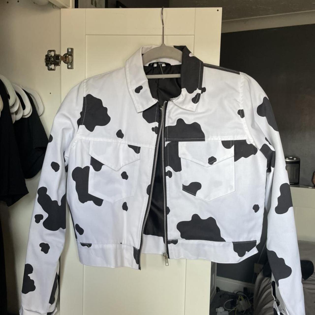 Topshop shop cow jacket