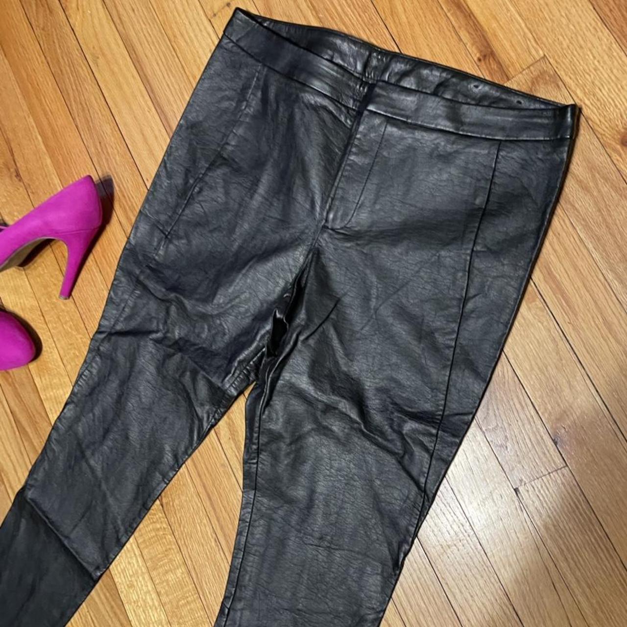 Worthington Faux leather Pants Moto Rockstar Rave... - Depop