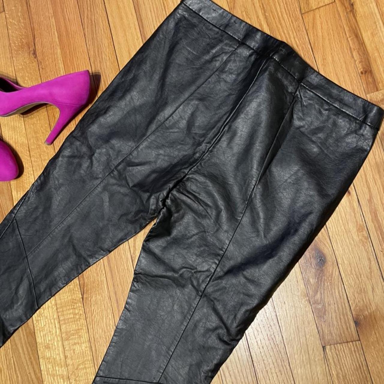 Worthington Faux leather Pants Moto Rockstar Rave... - Depop