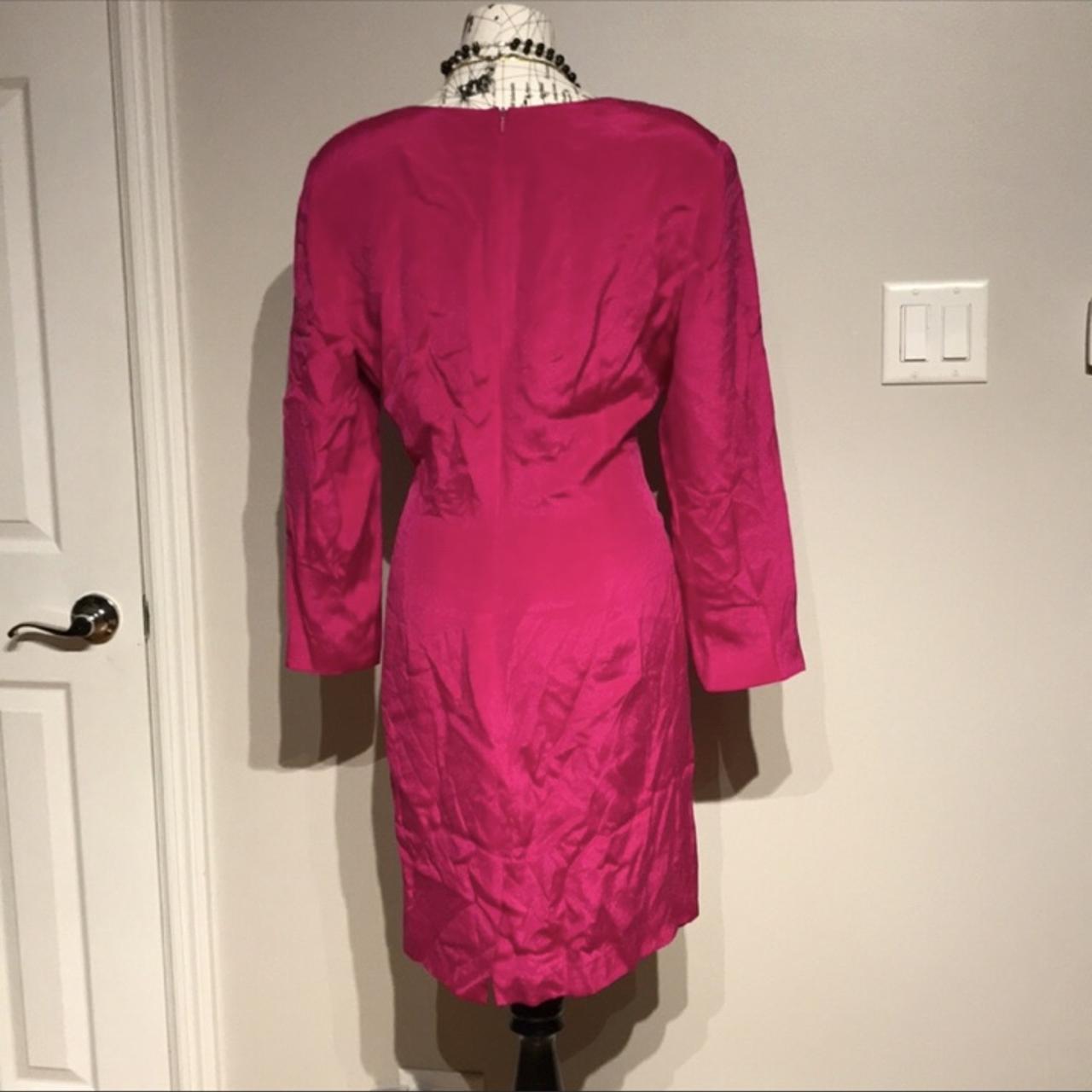 Women's Shirt Dress - Pink - 14 – Vintage SILK Lo… - image 2