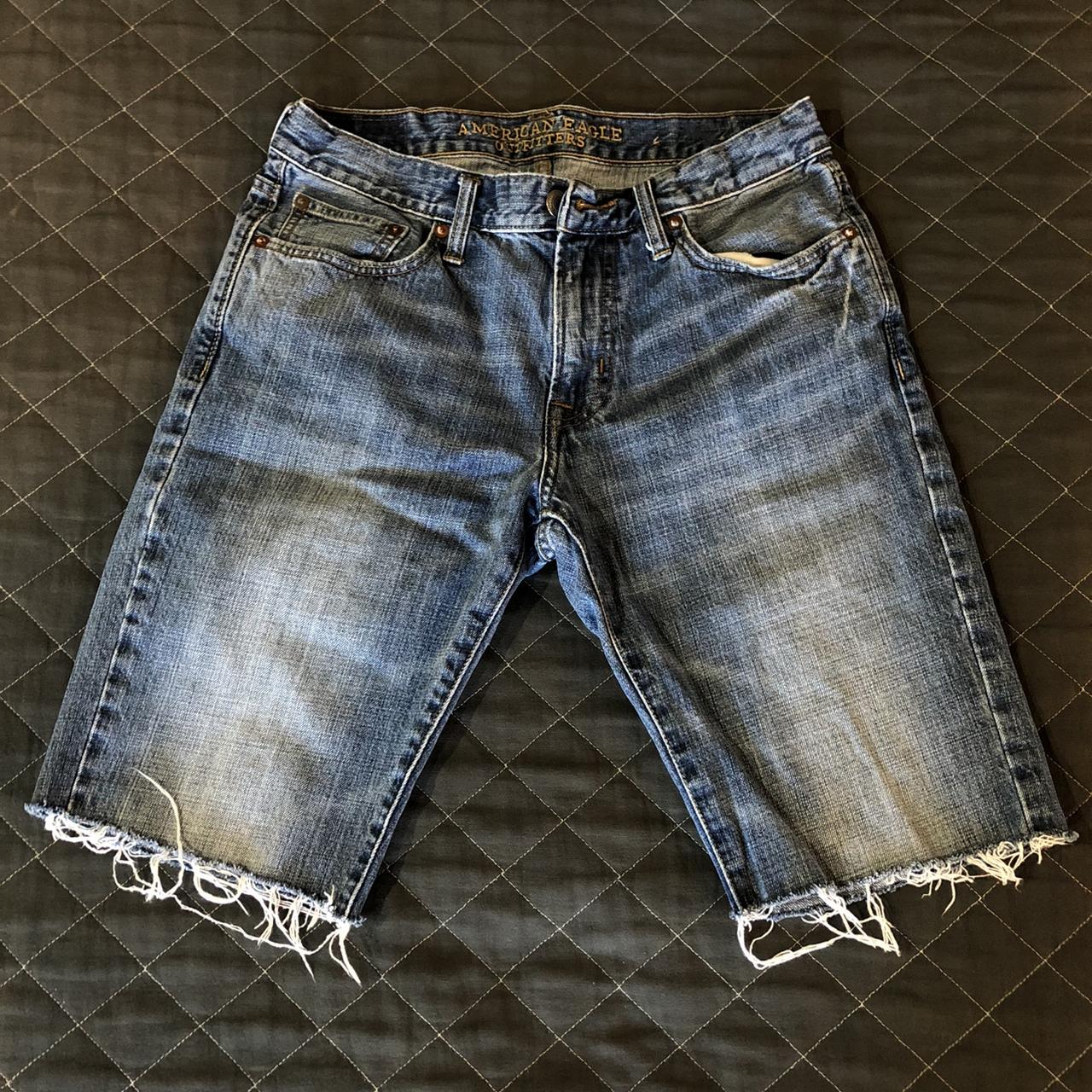 ELFINDEA Shorts Men's Jeans Shorts Ripped Distressed Denim Shorts