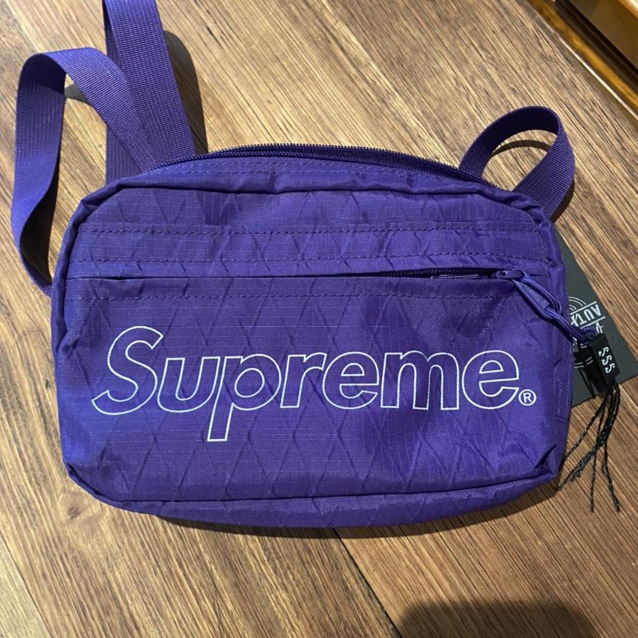 Supreme Shoulder Bag Fw18 Purple New Without One Depop 9580