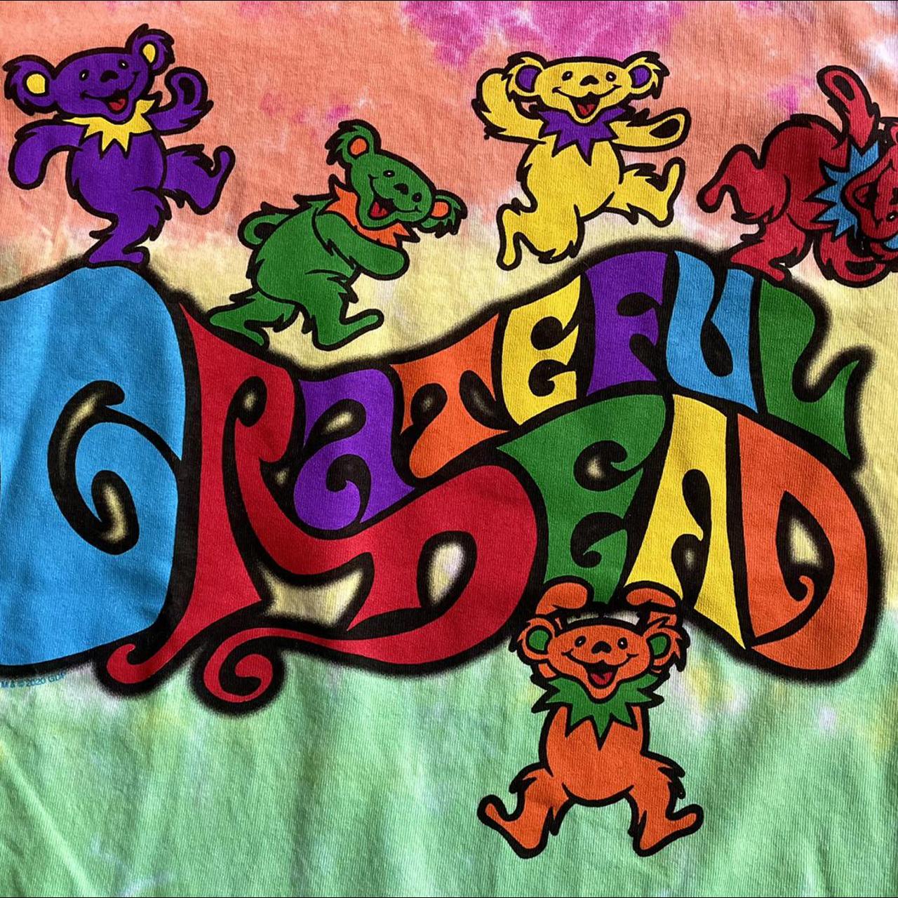 Grateful Dead Parachuting Bears Tie Dye T-Shirt Multi