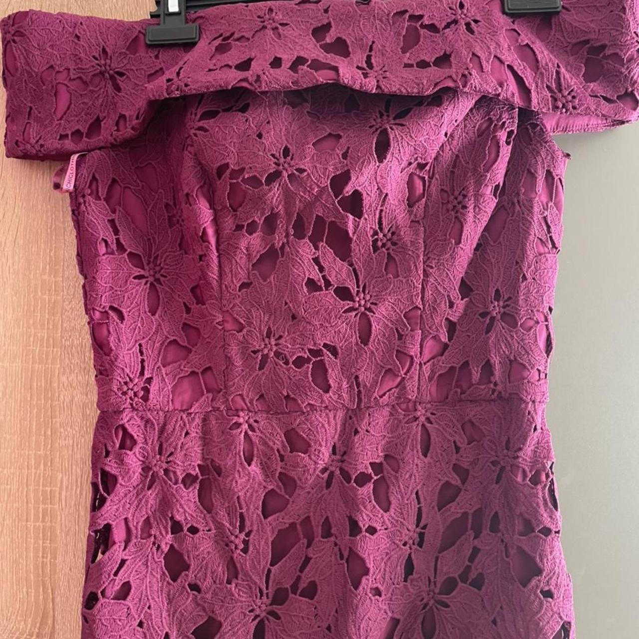 Chi Chi London Women's Purple Dress | Depop