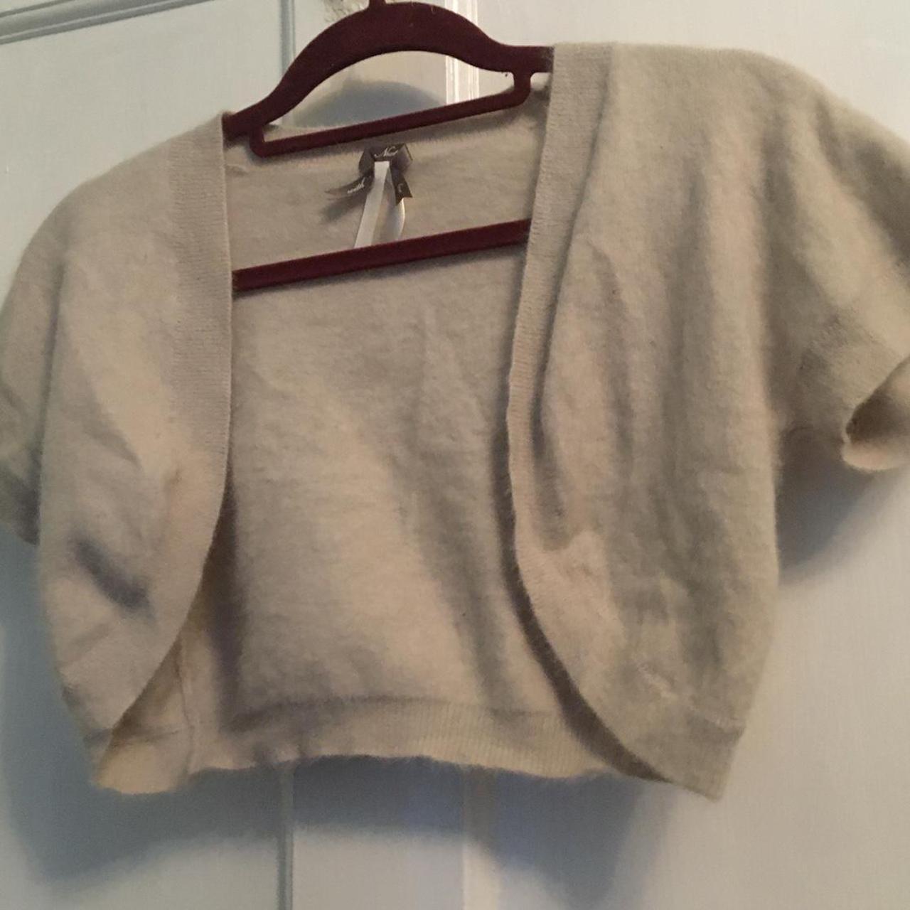 angora bolero cardigan