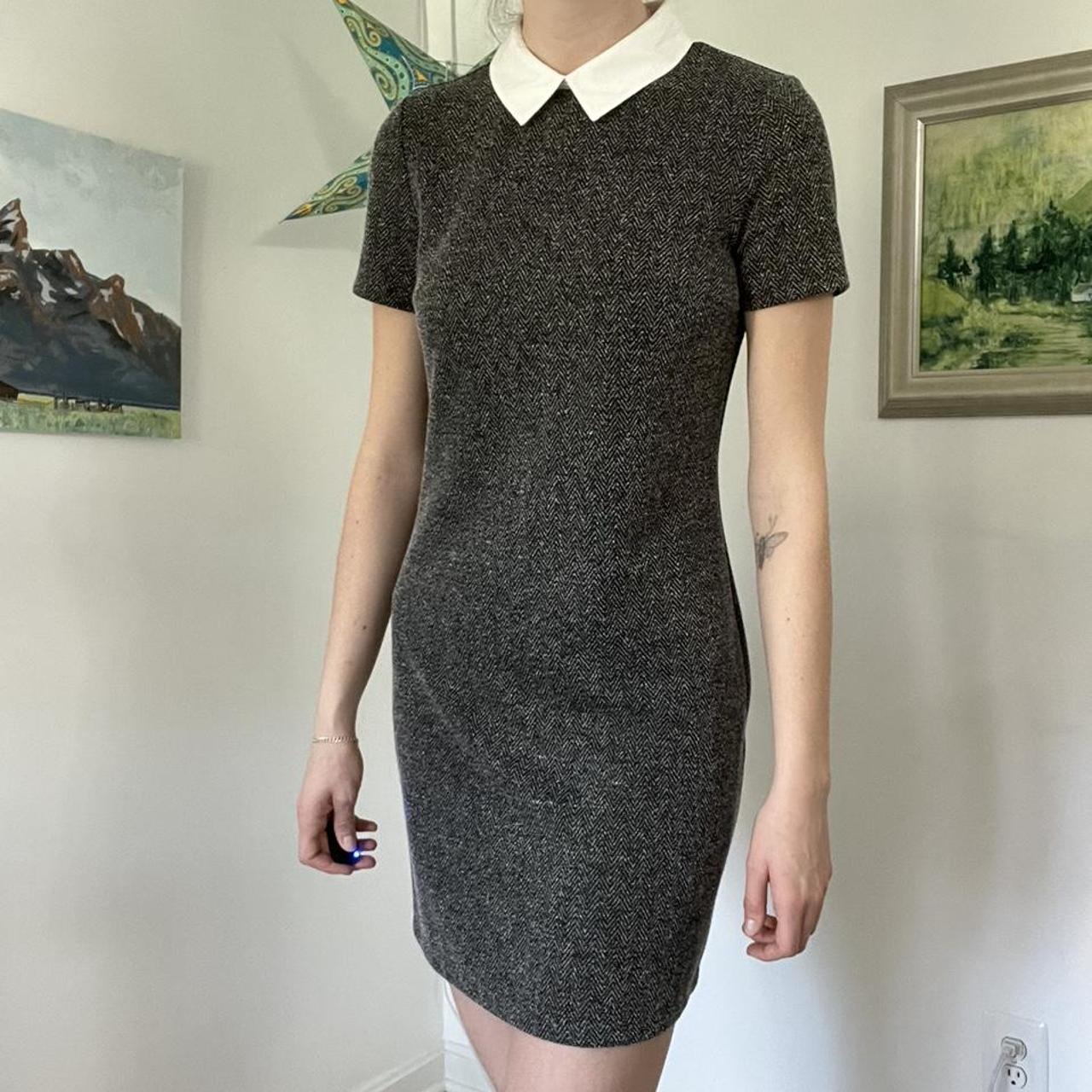 Tommy hilfiger black outlet dress with white collar