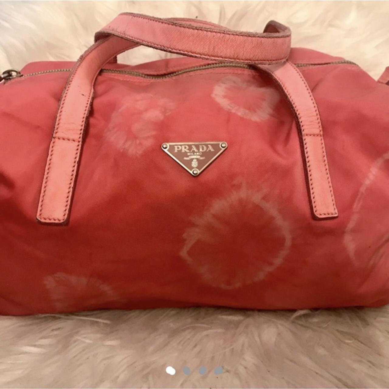 Prada, Bags, Prada Nylon Pink Vintage Mini Duffel Bag