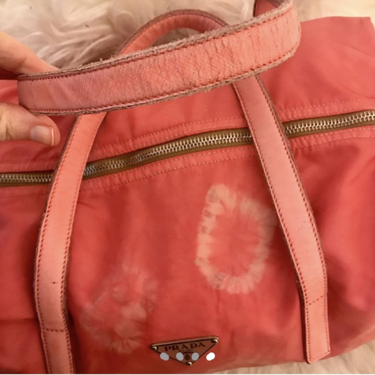Prada, Bags, Prada Nylon Pink Vintage Mini Duffel Bag