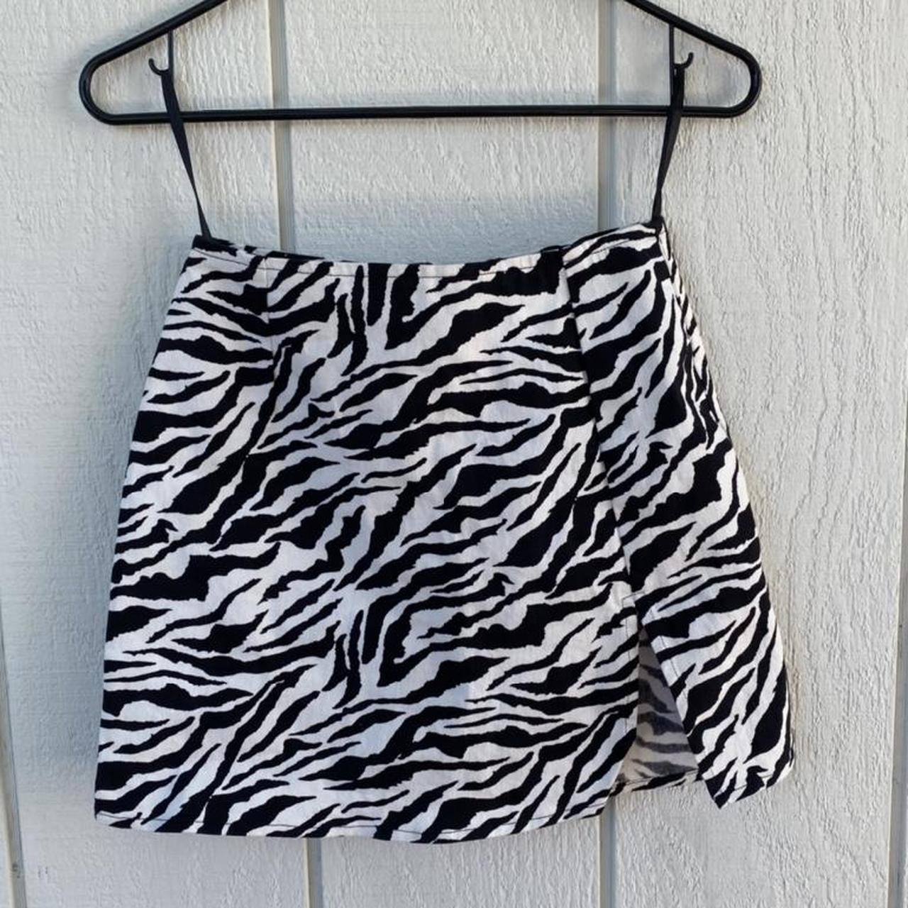 Zebra print hotsell mini skirt zara