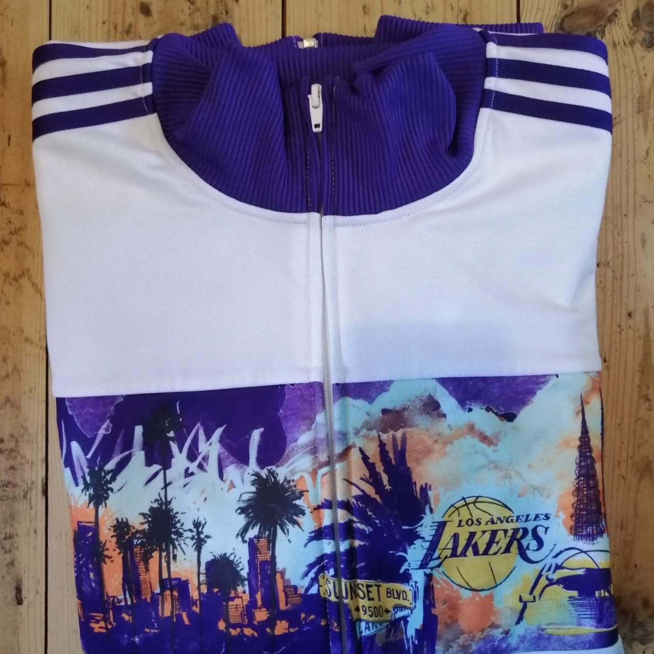 Adidas LA Lakers Reversible Jacket/Fits Like a Men's - Depop