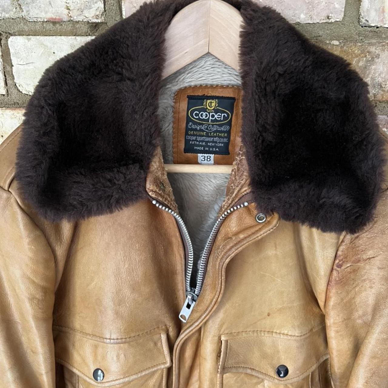 American Vintage 60s/70s Cooper leather jacket. This... Depop