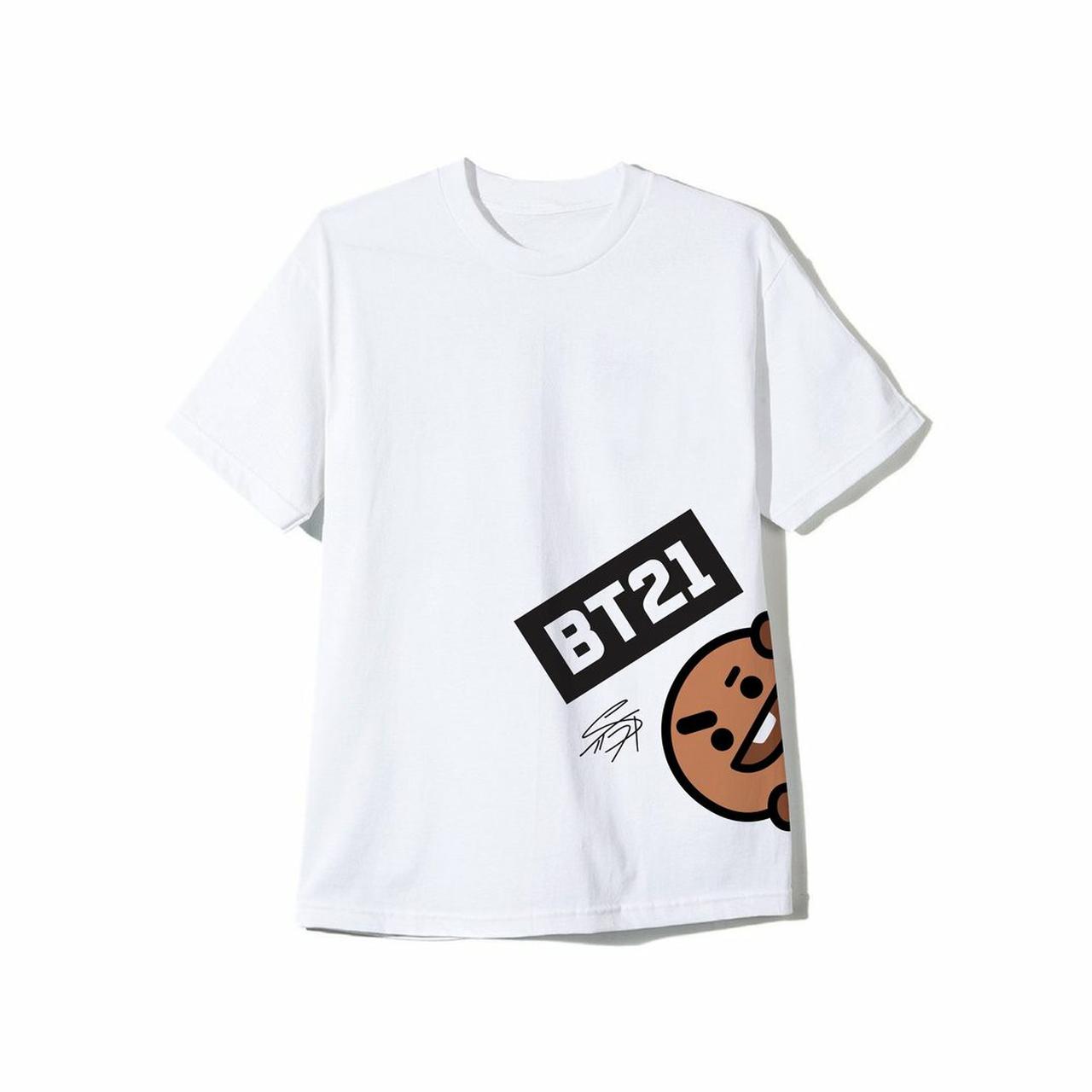 ASSC X BT21 SHOOKY White Tee Unworn XS #bt21 #bts #assc Depop