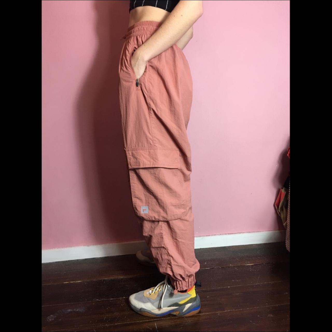 Pink fila deals pants