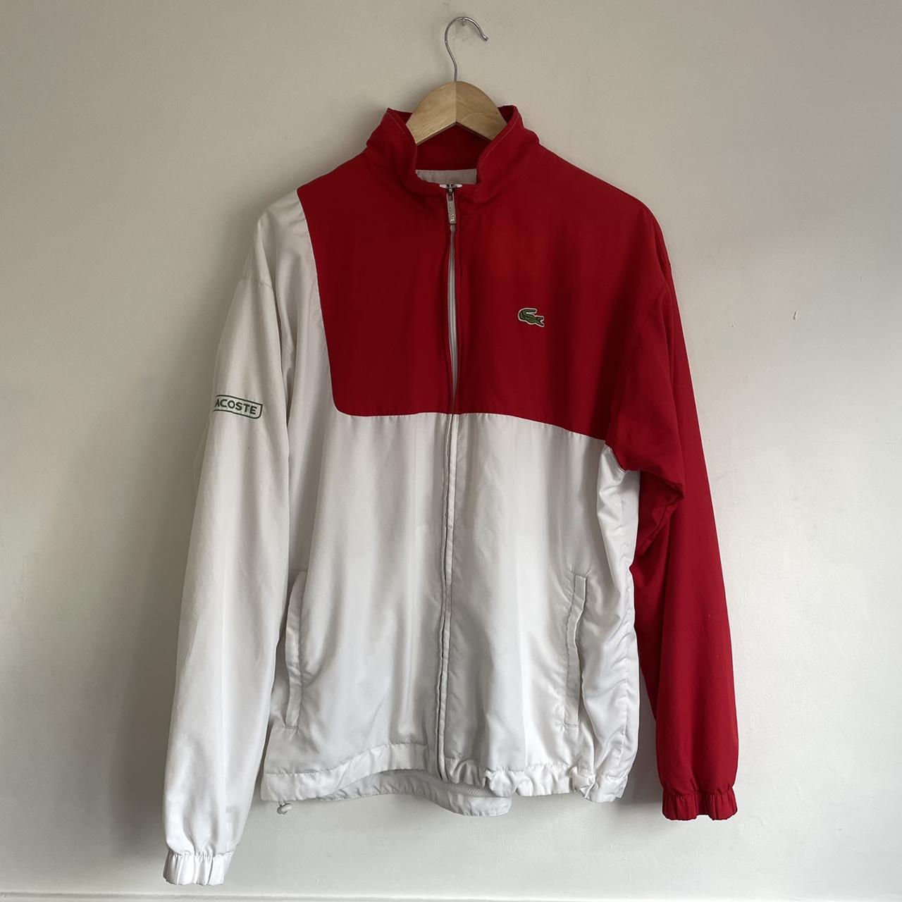 Signal Profit taxa Lacoste Track Jacket Red Supreme SS17 collab... - Depop