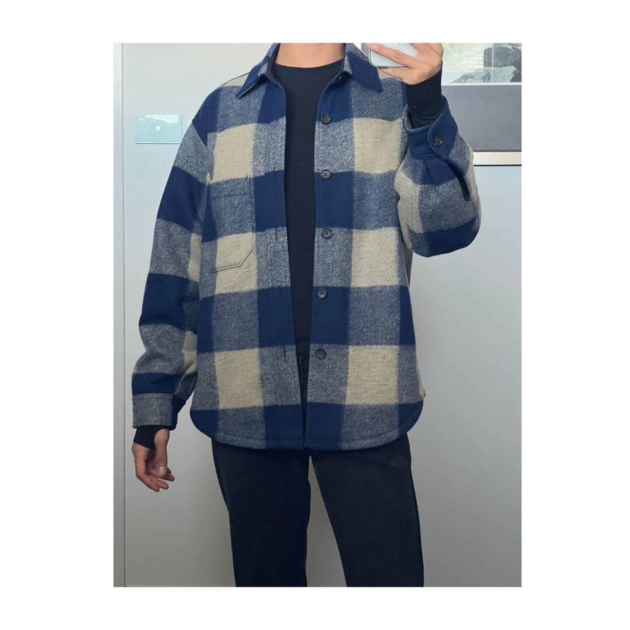 Andequal checked over jacket blue Only Black & Blue Checks