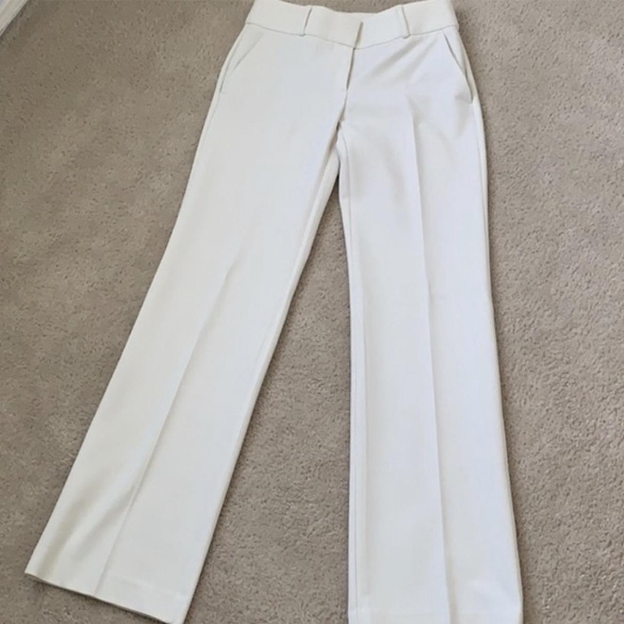 White trouser pant Julie Loft trousers Size 00 .... - Depop
