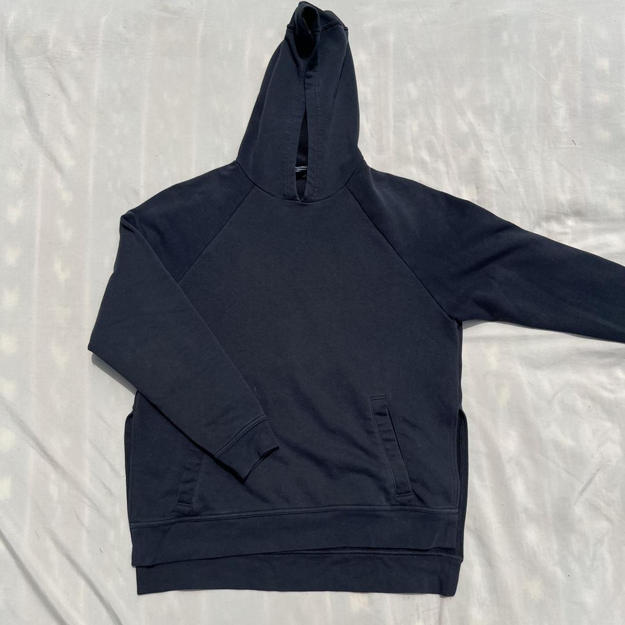 Basic Nike hoodie. Solid black dri fit sweatshirt... - Depop