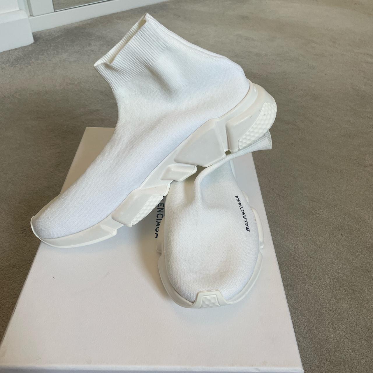 balenciaga speed trainer all white