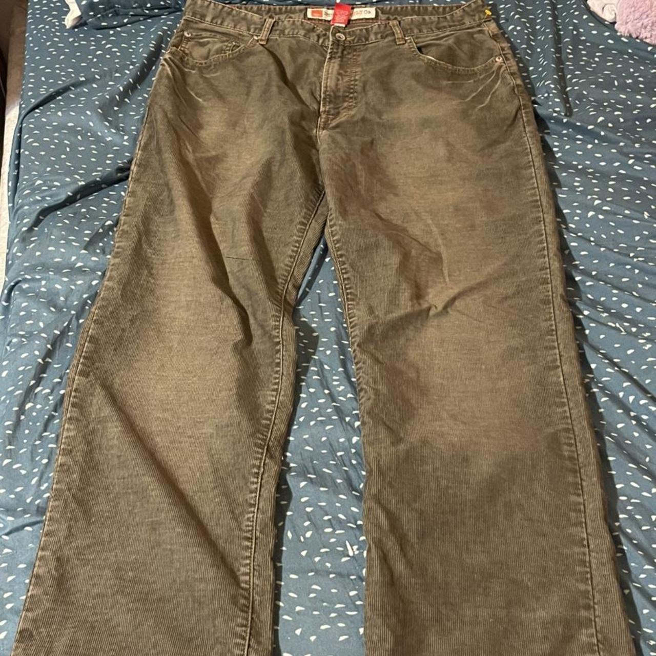 Mossimo Men's Green and Grey Jeans (3)